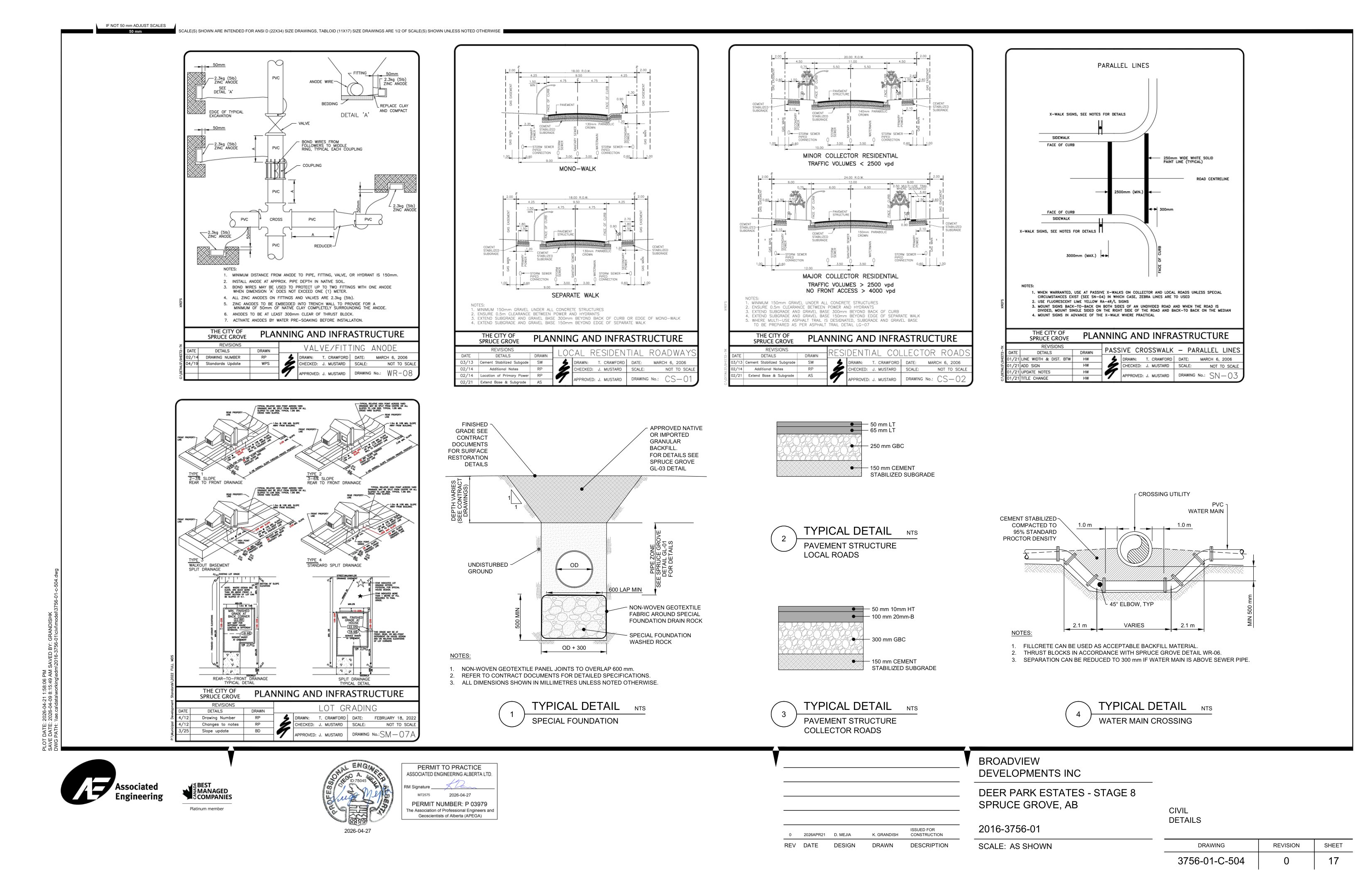 Construction Details — Pavement & Trenching