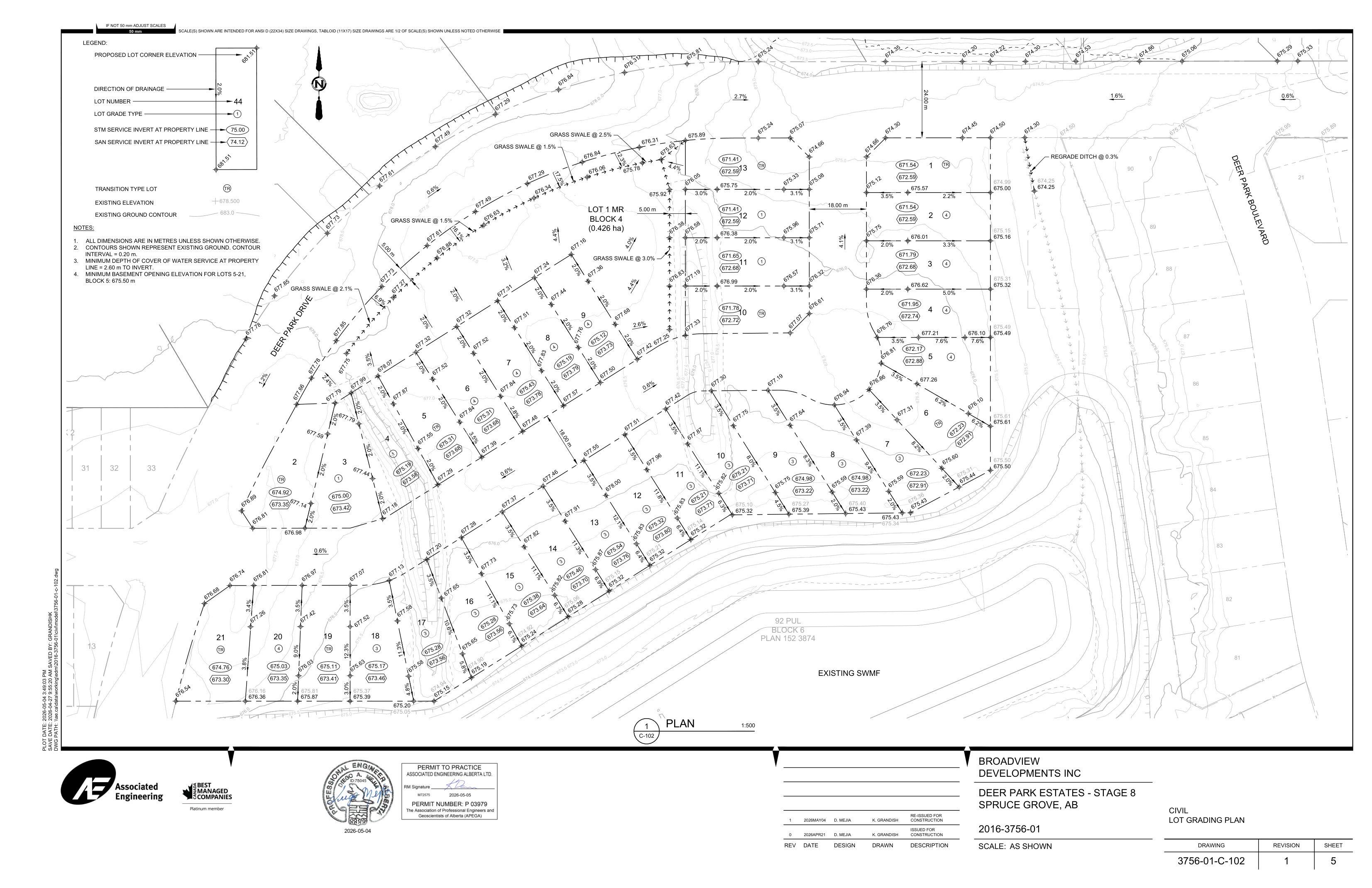 Lot Grading Plan