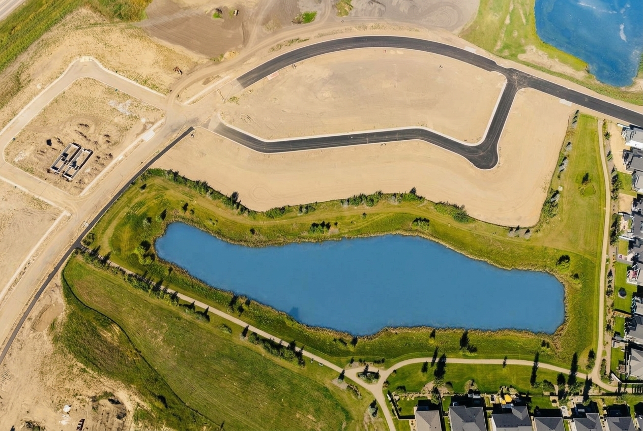 New lots around the pond